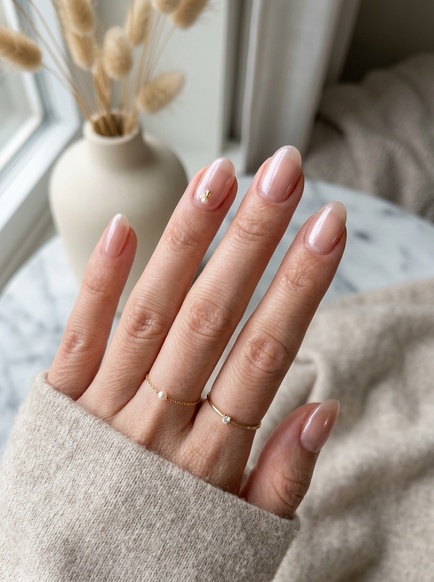 Elegant Korean Glass Nails als Koreanische Nageldesigns Inspiration 2026